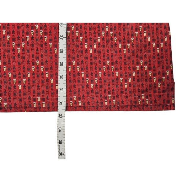 William Murray Polo Shirt Beer Glasses Pattern Men's XXL Red Golf Performance - Picture 11 of 11